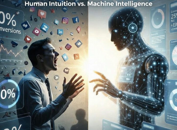 Human vs. AI in the digital divide with social media and data analytics.